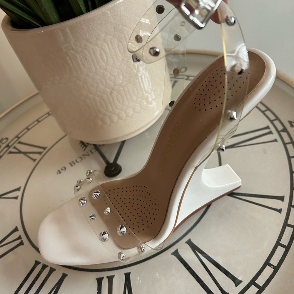 White studded Sandal